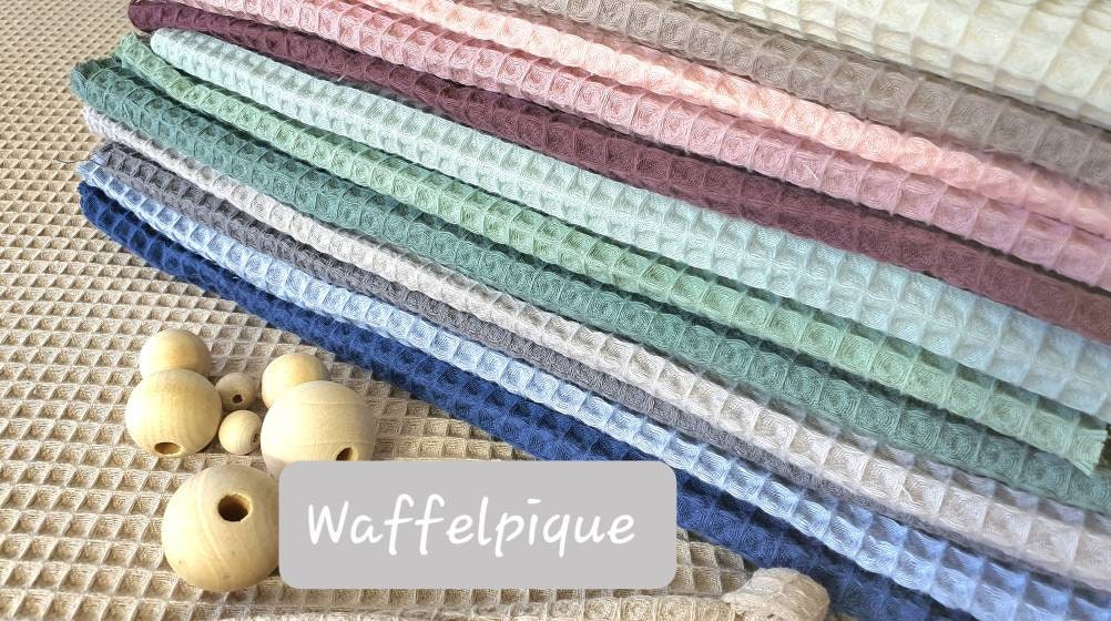 BETTUTENSILO aus Waffelstoff - praktische BETTTASCHE - WANDUNTENSILO - Utensilo für Wickeltisch - Babybett und Laufstall - Organizer petrol